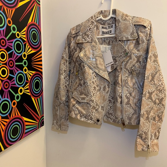 Walter Baker real leather snake jacket S - Picture 1 of 5